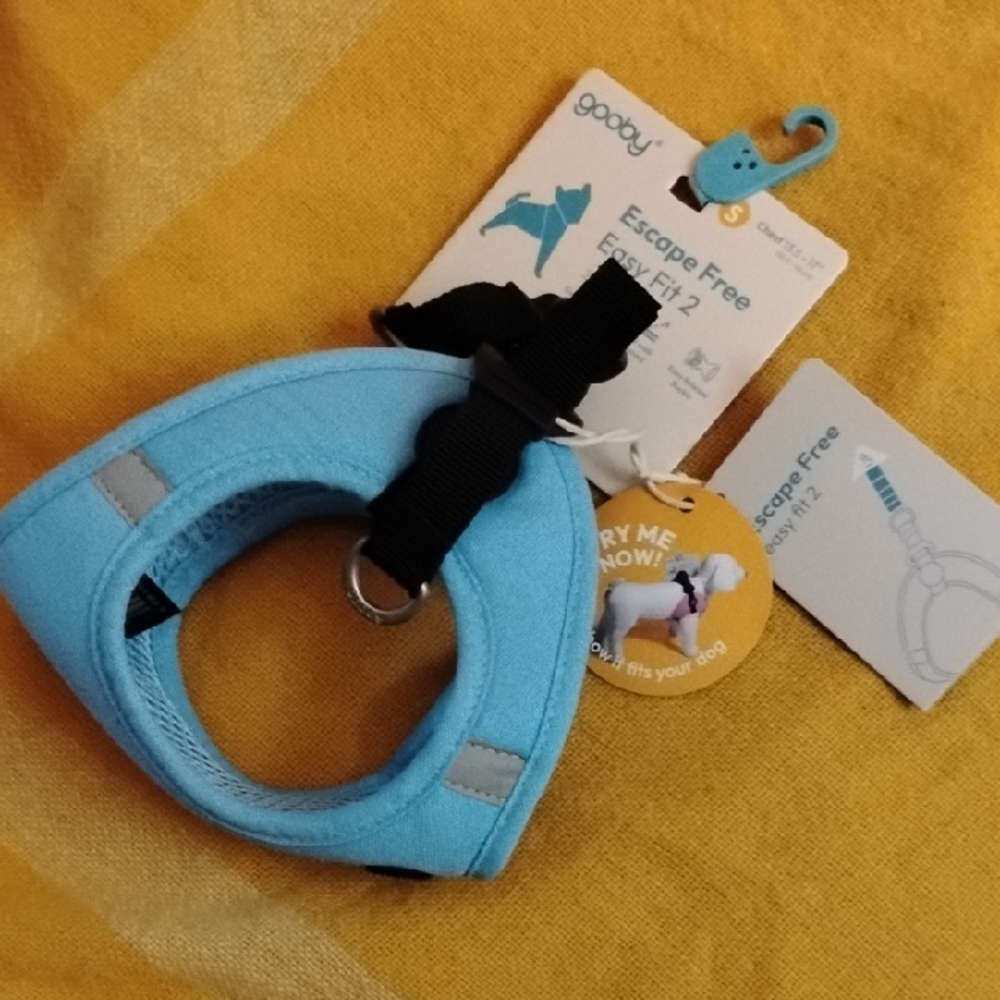 Gooby Easy Fit Dog Harness in Light Blue